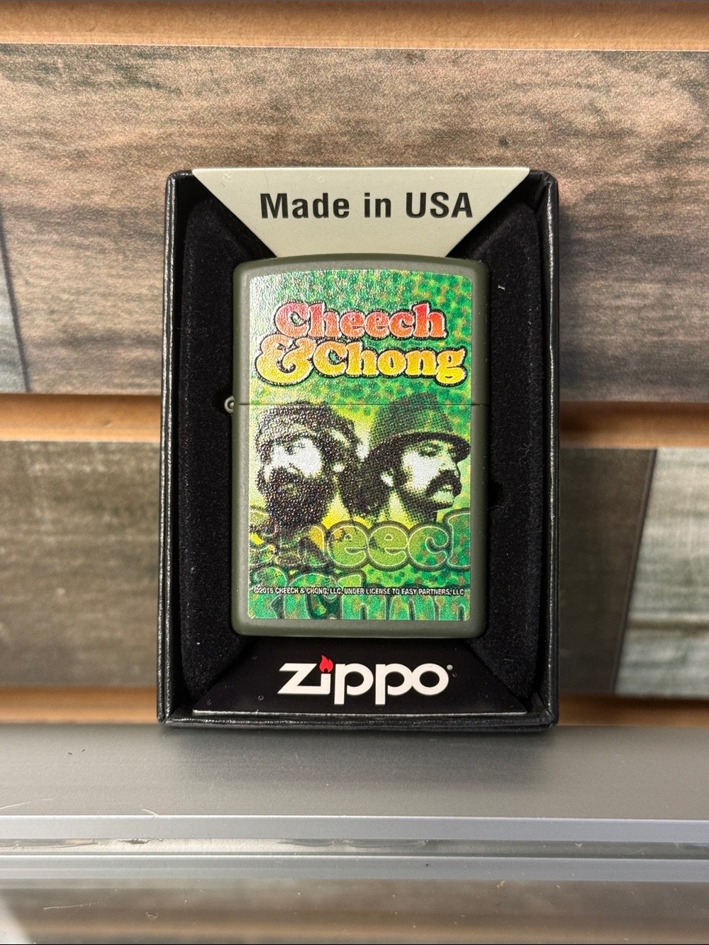 Zippo Cheech & Chong Green Collectable